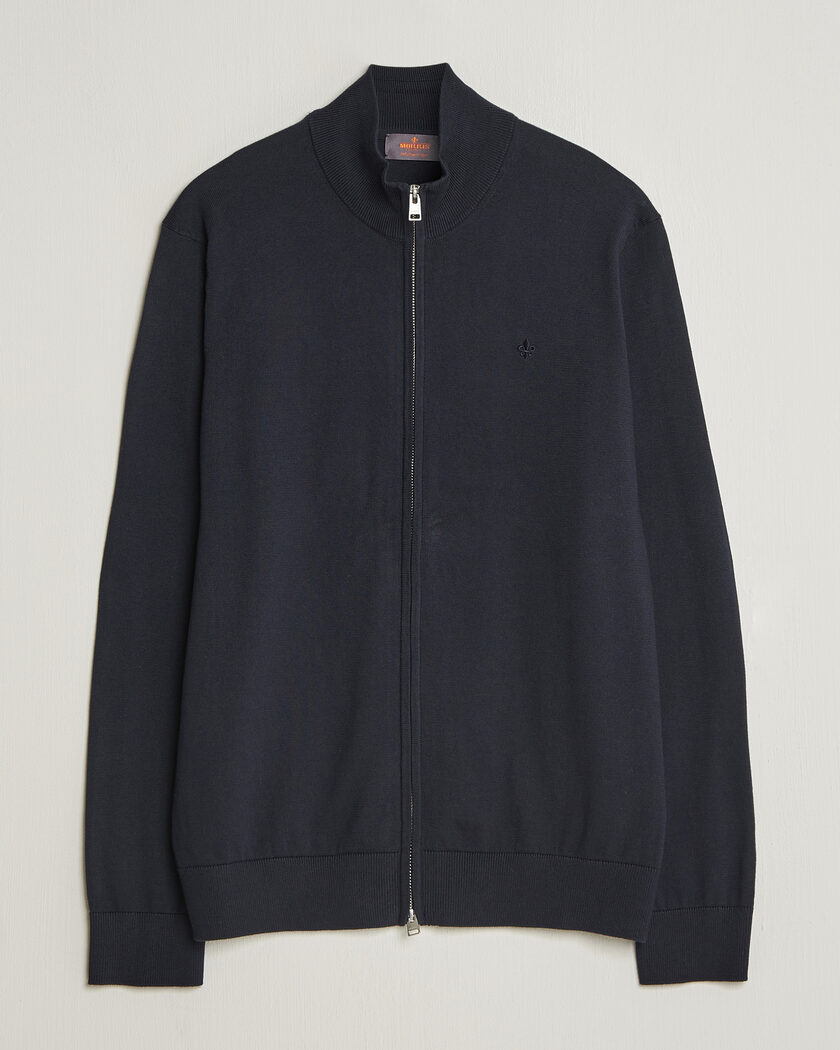 Morris Riley Zip Cardigan Navy – Sininen