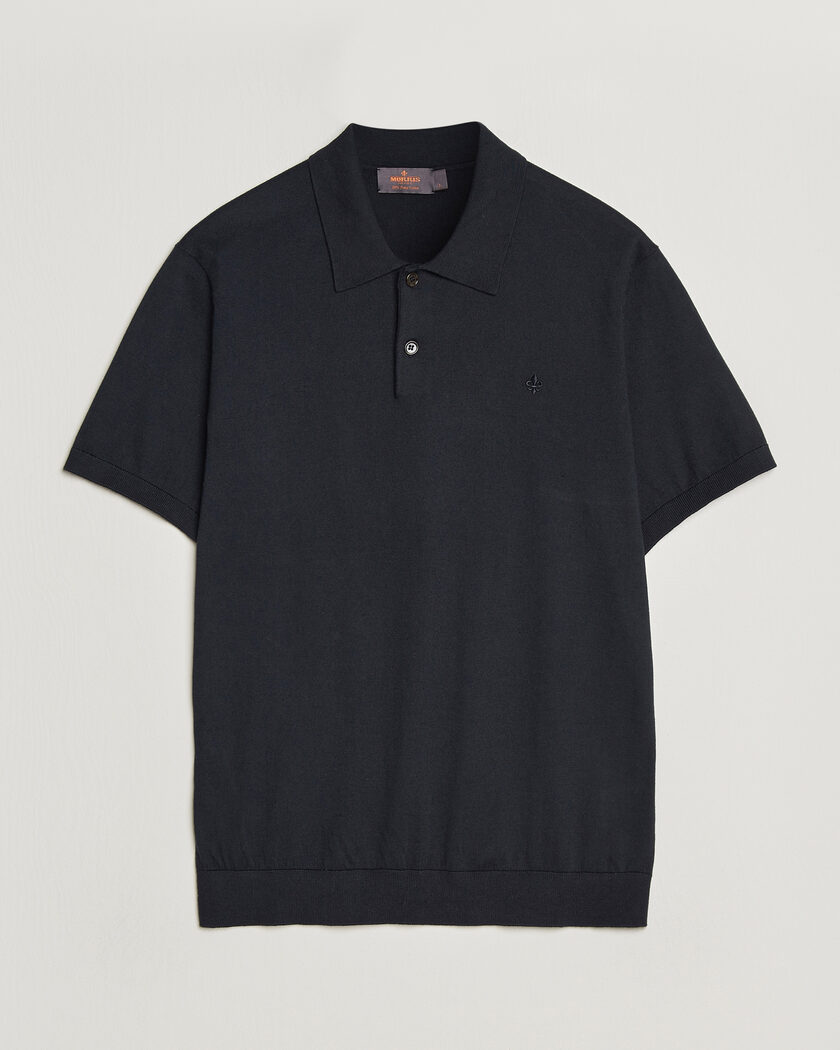 Morris Riley Short Sleeve Polo Navy – Sininen