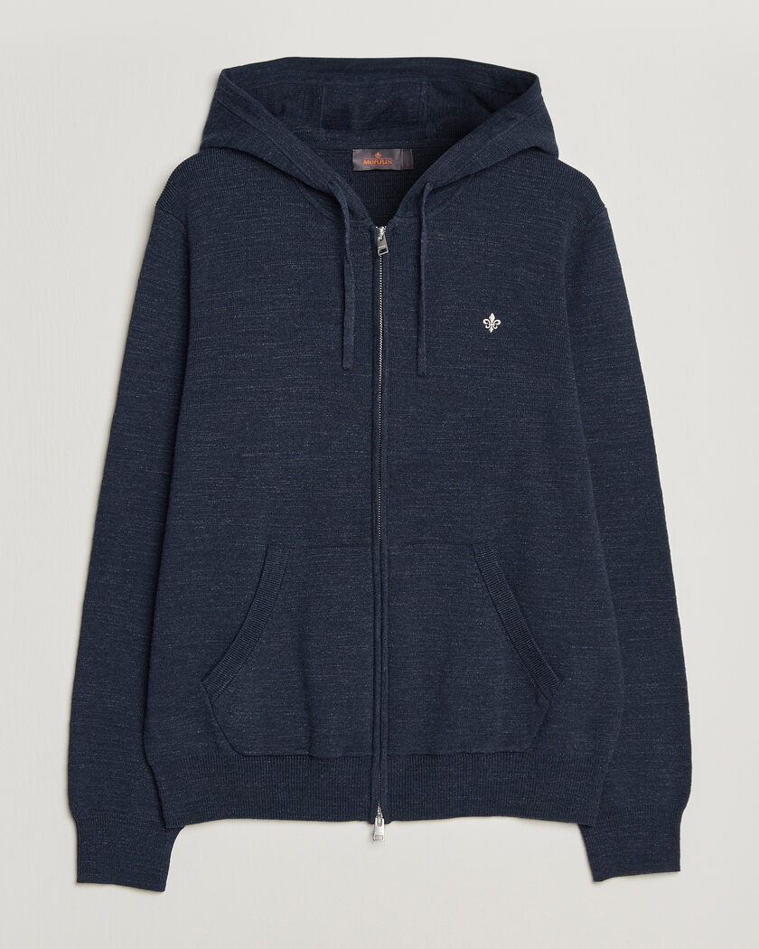 Morris Randall Full-Zip Hoodie Navy – Sininen