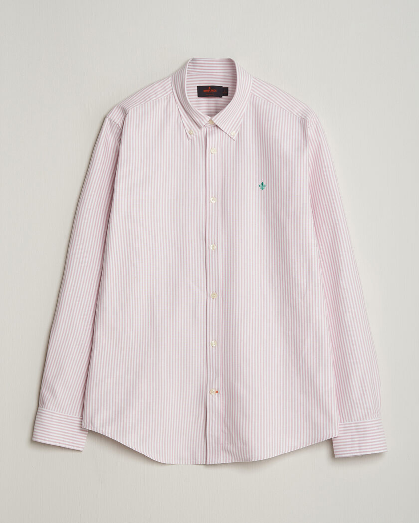 Morris Douglas Striped Oxford Shirt Pink – Vaaleanpunainen