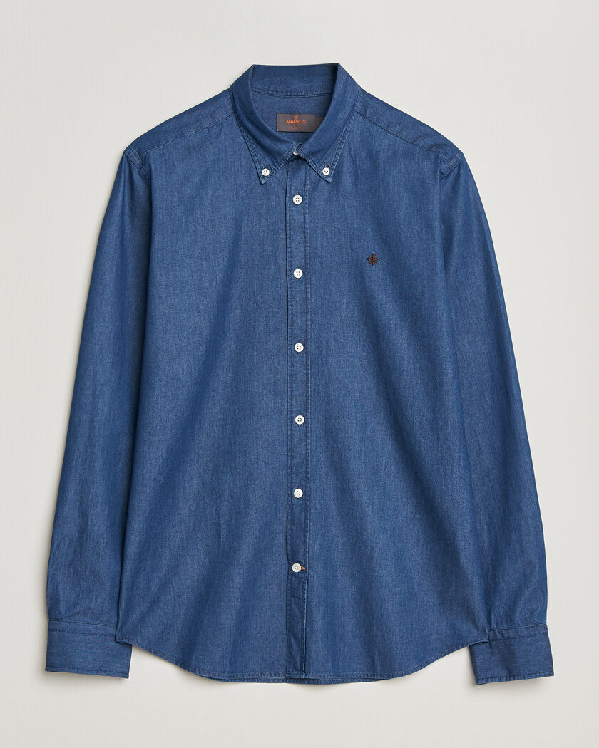 Morris Light Denim Shirt Blue – Sininen
