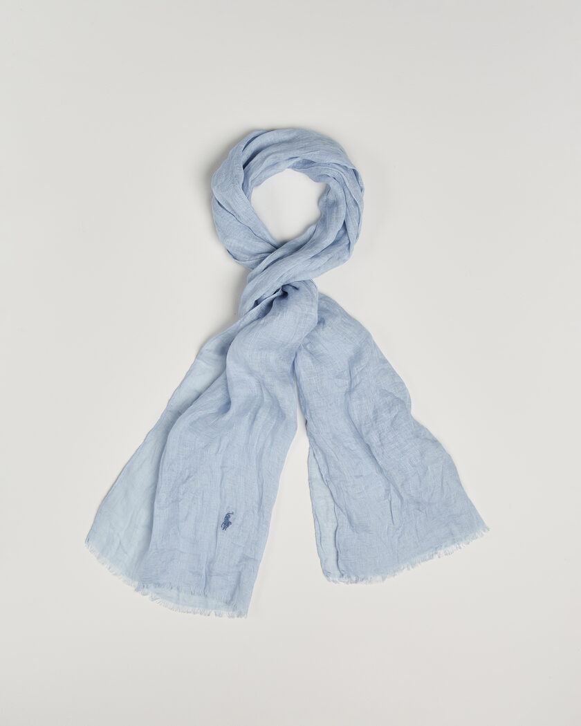 Polo Ralph Lauren Linen Scarf Chambray – Sininen