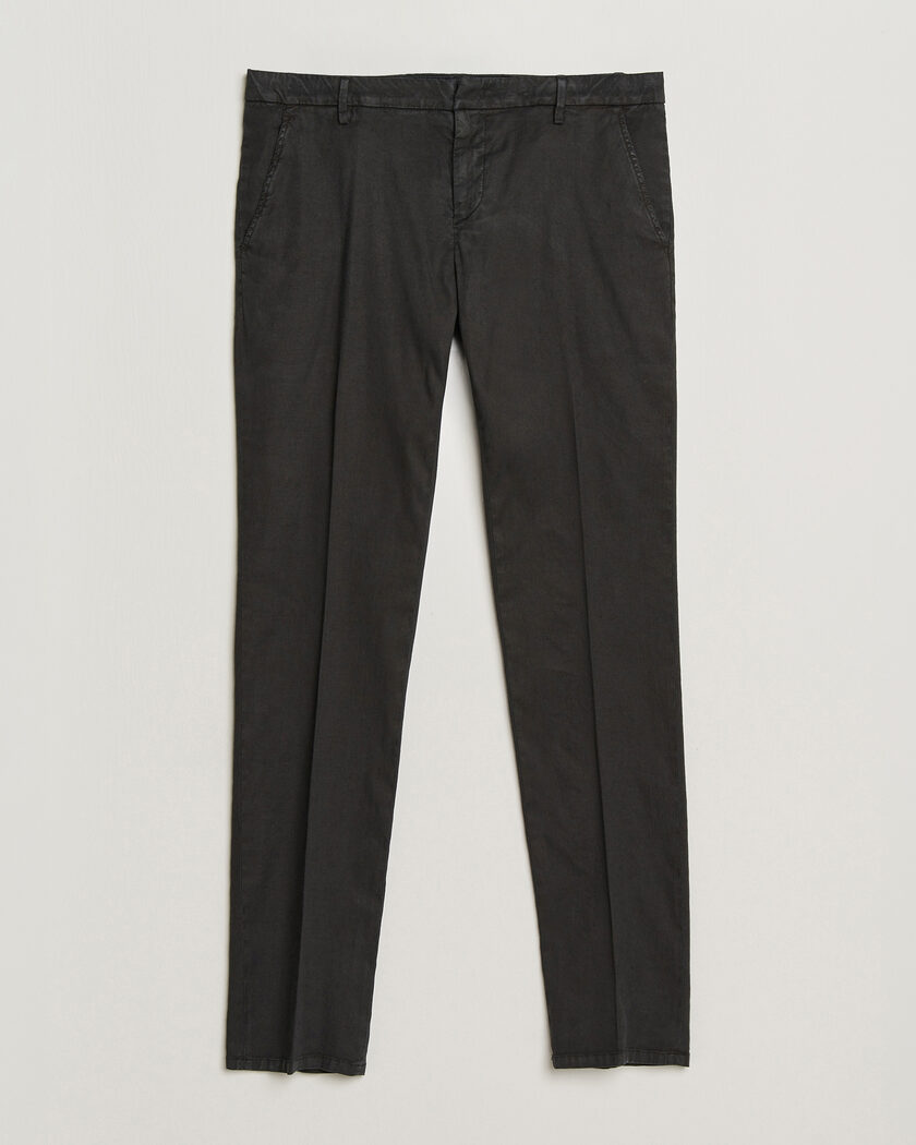 Dondup Spiritisimo Linen Stretch Chinos Black – Musta