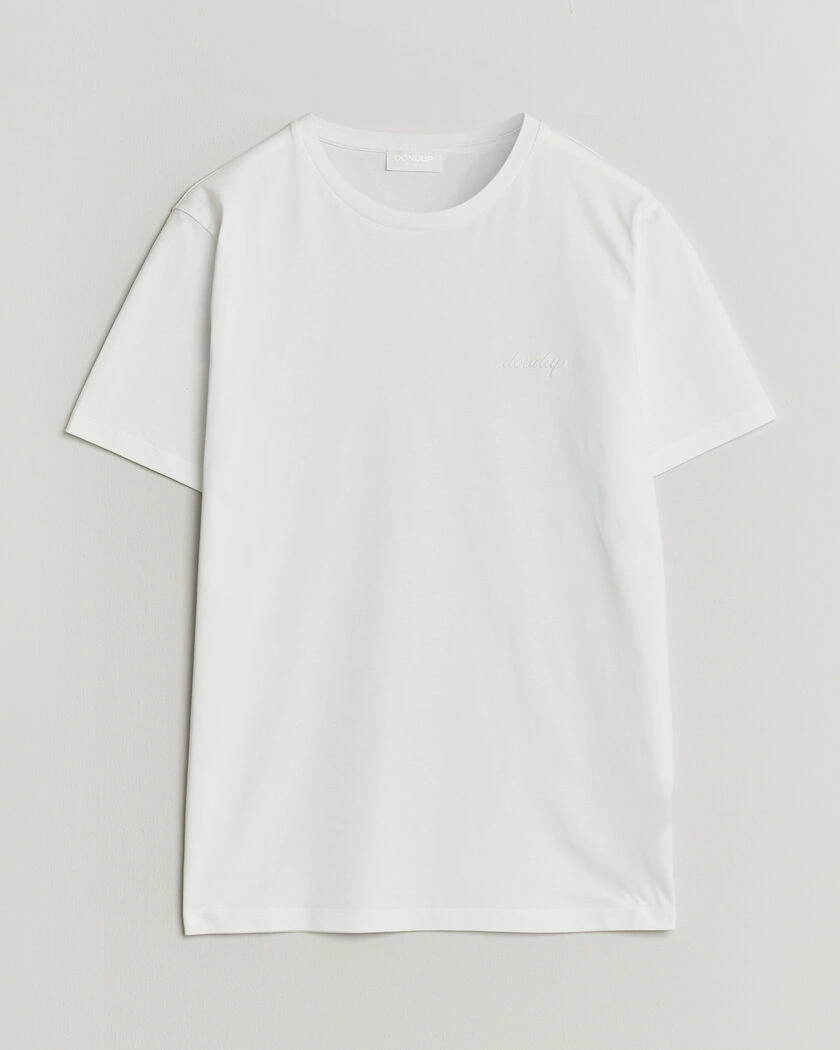 Dondup Logo Crew Neck T-Shirt White – Valkoinen