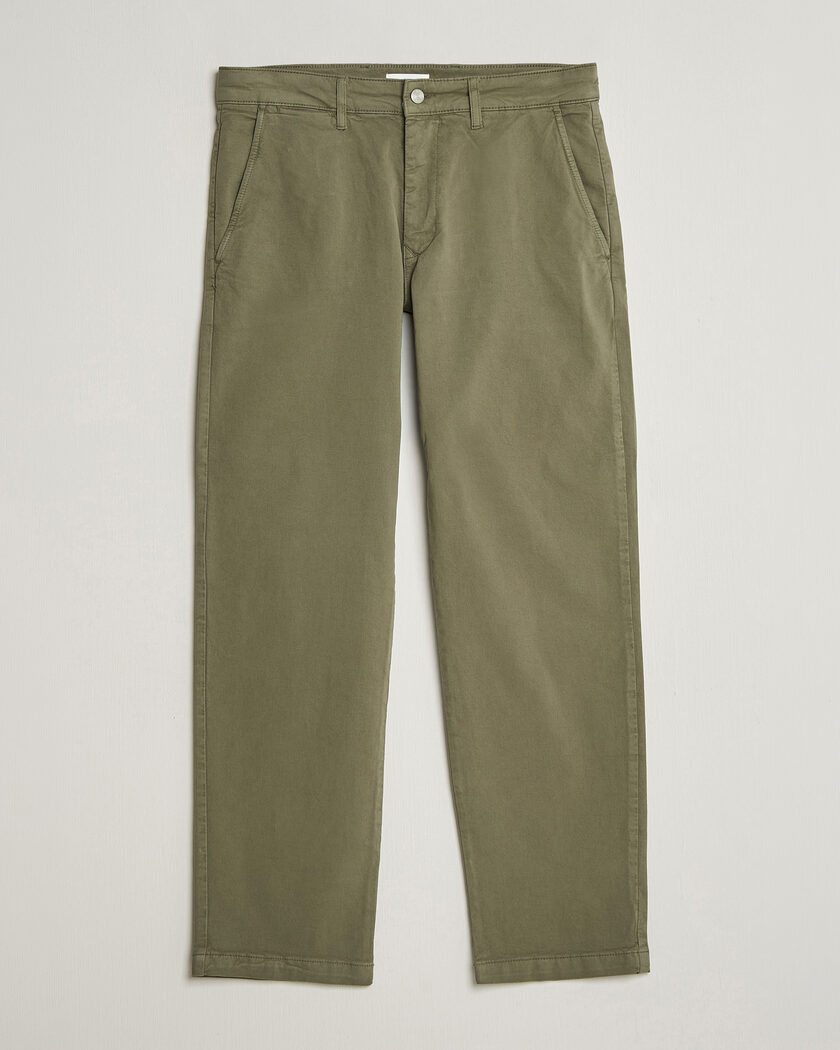 NN07 Aden Regular Fit Chinos Capers Green – Vihreä
