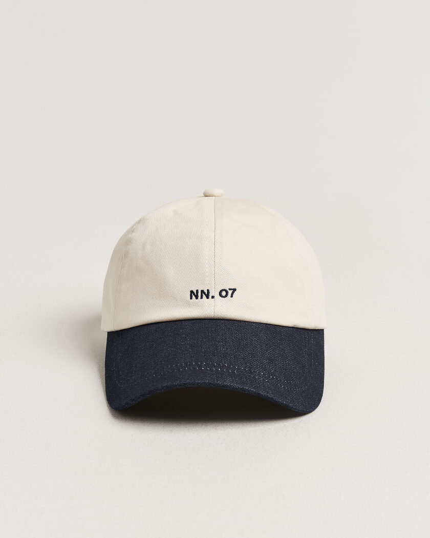 NN07 Logo Cap Raw Indigo – Sininen