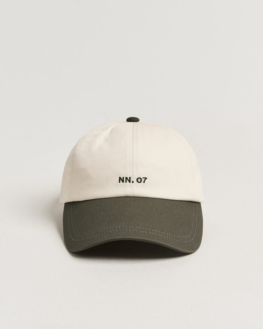NN07 Logo Cap Dark Army – Vihreä