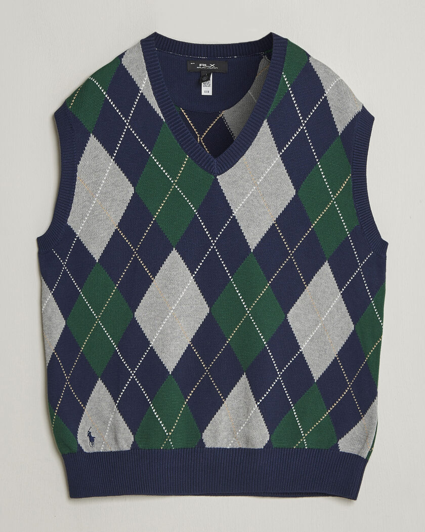 RLX Ralph Lauren Cotton Coolmax Vest Argyle Multi – Monivärinen