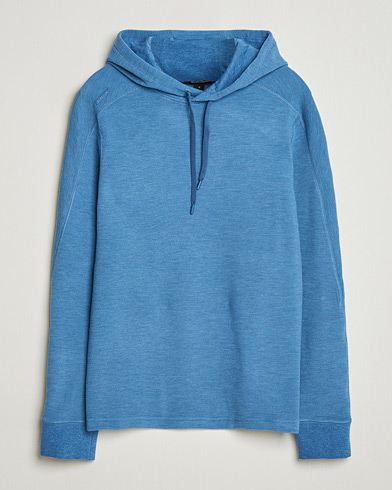 RLX Ralph Lauren Tech Waffle Hoodie Fog Blue Heather – Sininen