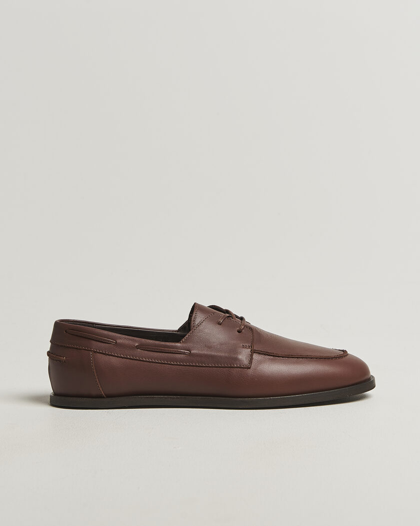 Lardini Orfeo Leather Boat Shoe Brown – Ruskea