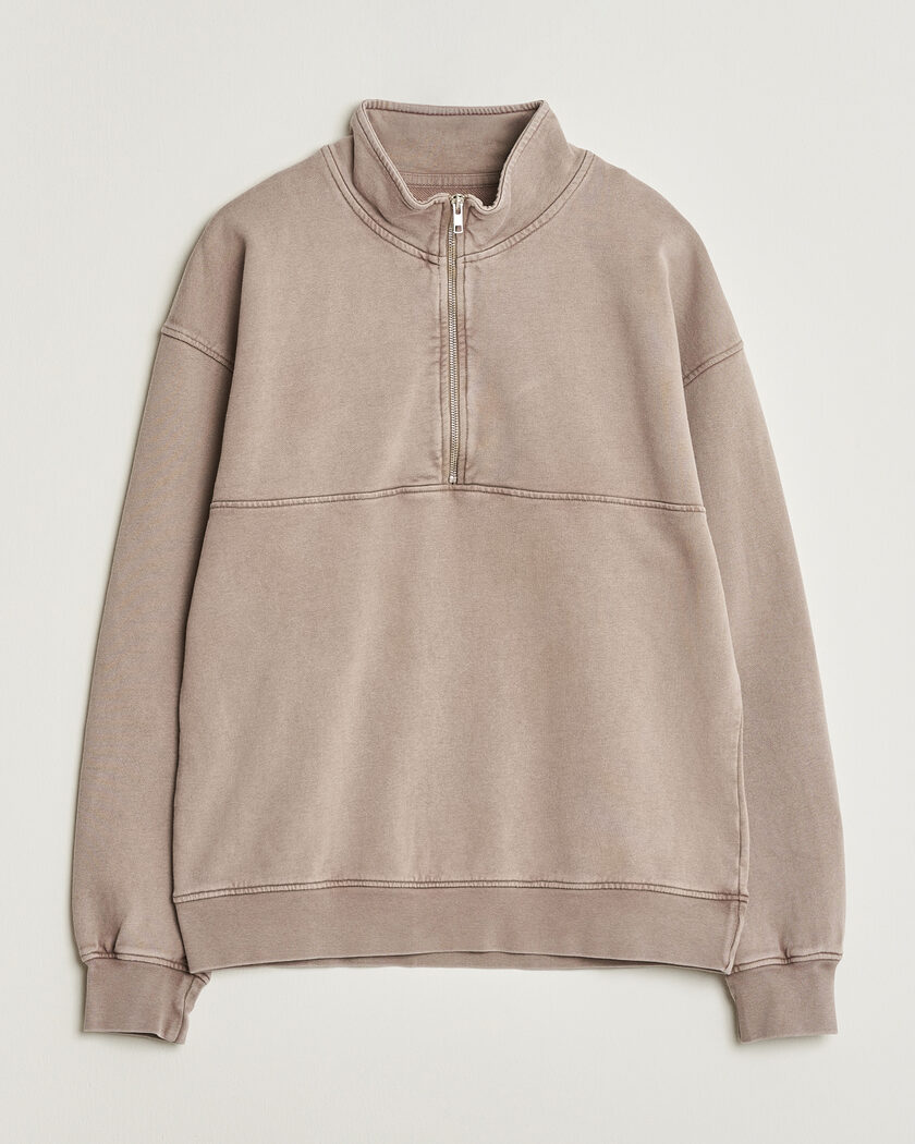 Colorful Standard Classic Organic Half-Zip Faded Khaki – Beige
