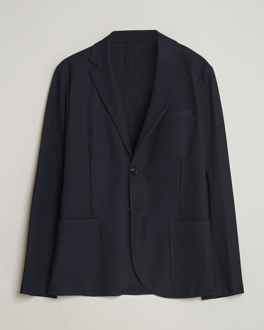 Harris Wharf London Loro Piana Honey Comb Blazer Navy Blue – Sininen