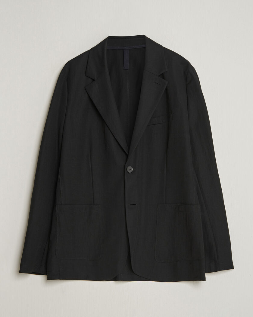 Harris Wharf London Rayon Travel Blazer Black – Musta