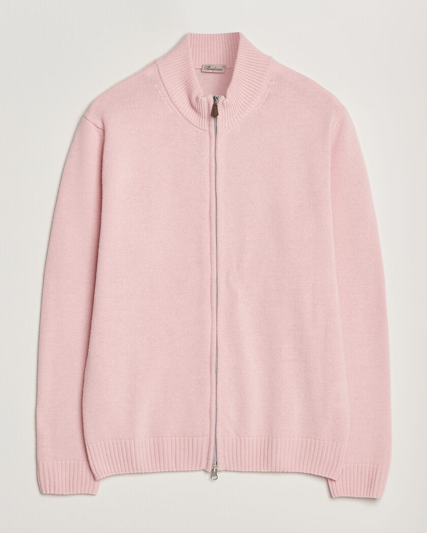 Stenströms Brushed Merino Full Zip Pink – Vaaleanpunainen