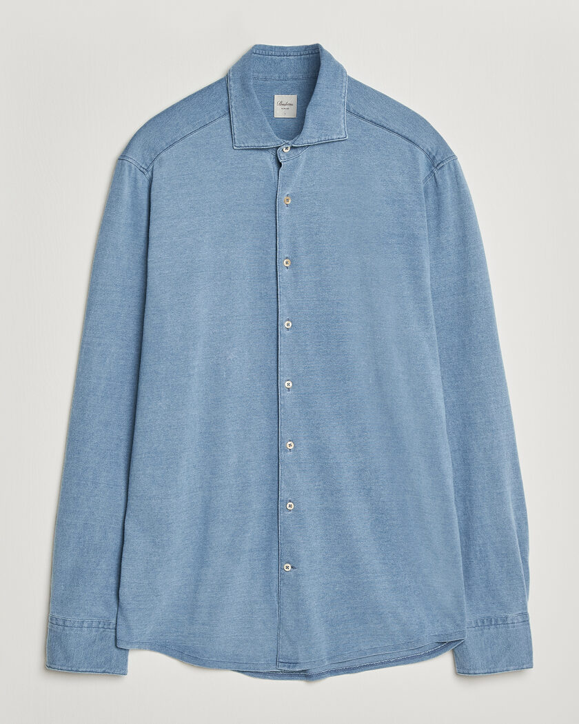 Stenströms Jersey Denim Shirt Blue – Sininen