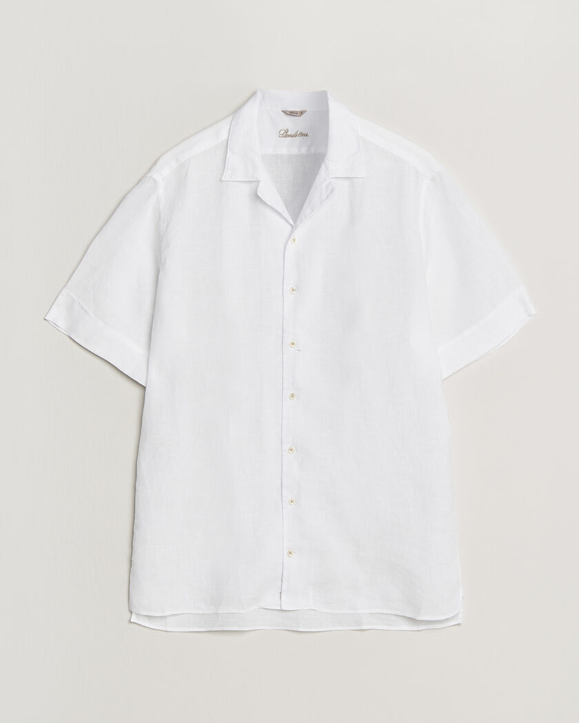 Stenströms Short Sleeve Linen Shirt White – Valkoinen