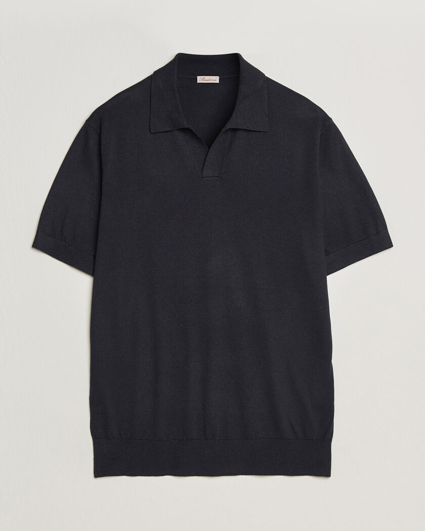 Stenströms Silk/Cashmere Polo Navy – Sininen