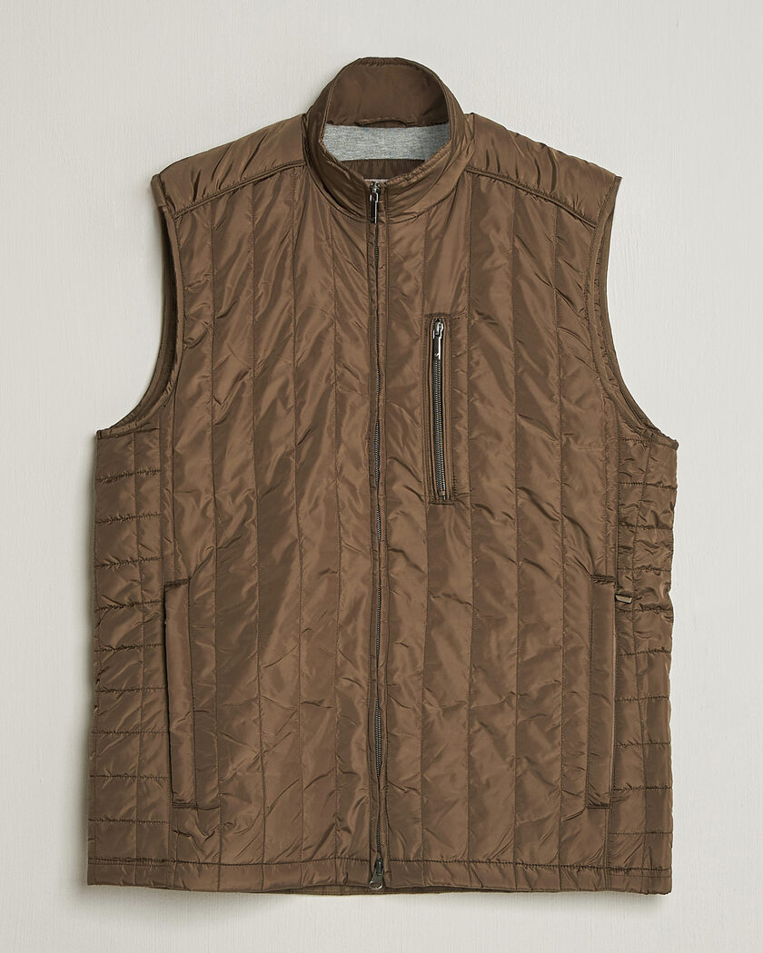 Stenströms Nylon Quilted Light Padded Vest Olive – Vihreä