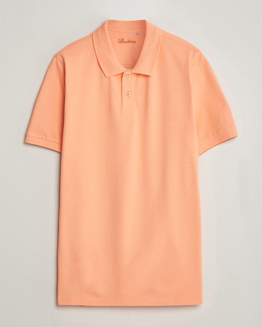 Stenströms Organic Cotton Piquet Polo Shirt Mandarin – Oranssi