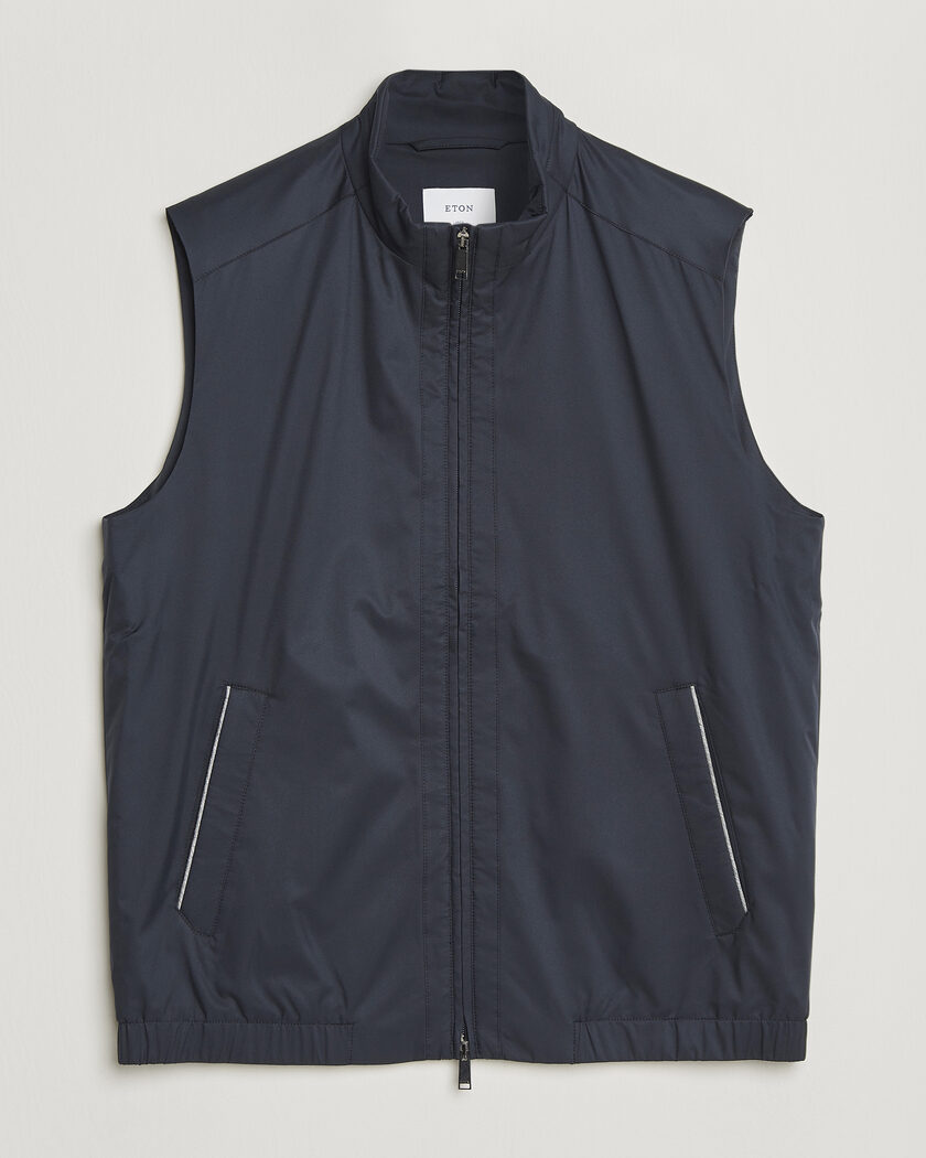 Eton Lightweight Wind Vest Navy Blue – Sininen