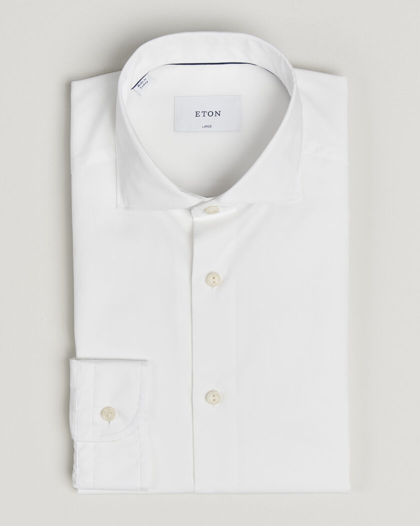 Eton Casual Fit Breeze Poplin Shirt White – Valkoinen