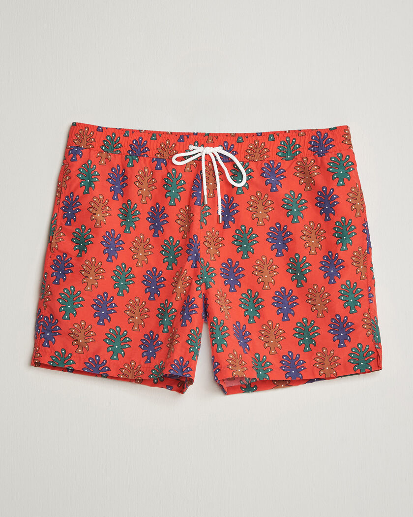 Drake's Trees Drawstring Swimshorts Tomato – Punainen