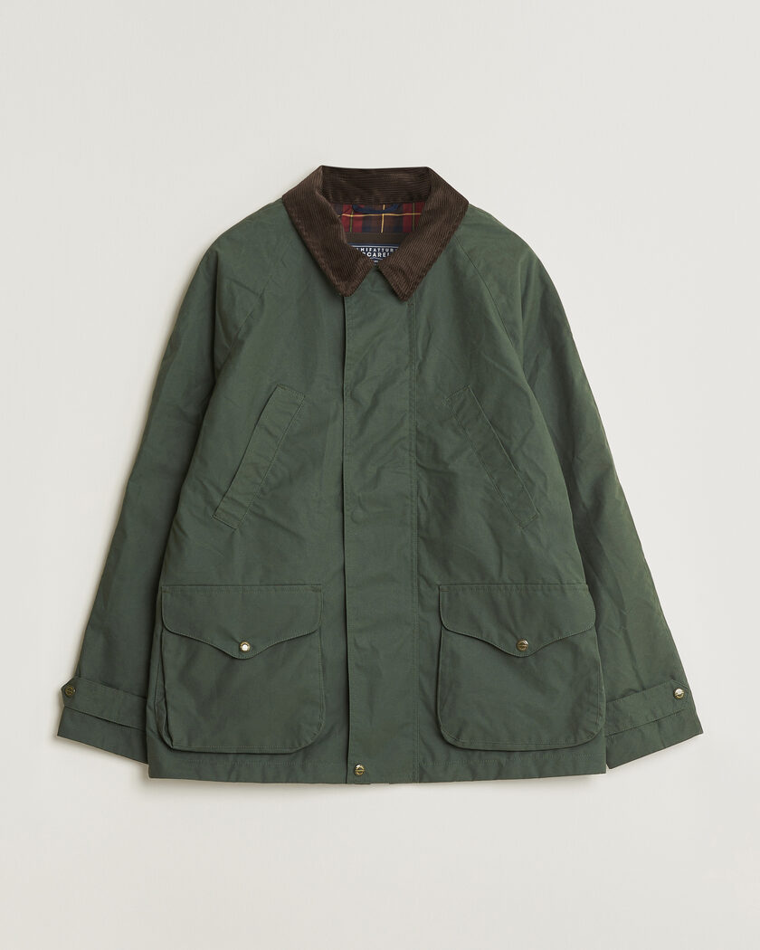 Manifattura Ceccarelli Dry Wax Rain Caban Dark Green – Vihreä