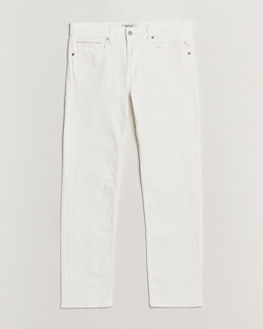 Replay Grover Straight Fit Powerstretch Jeans White – Valkoinen