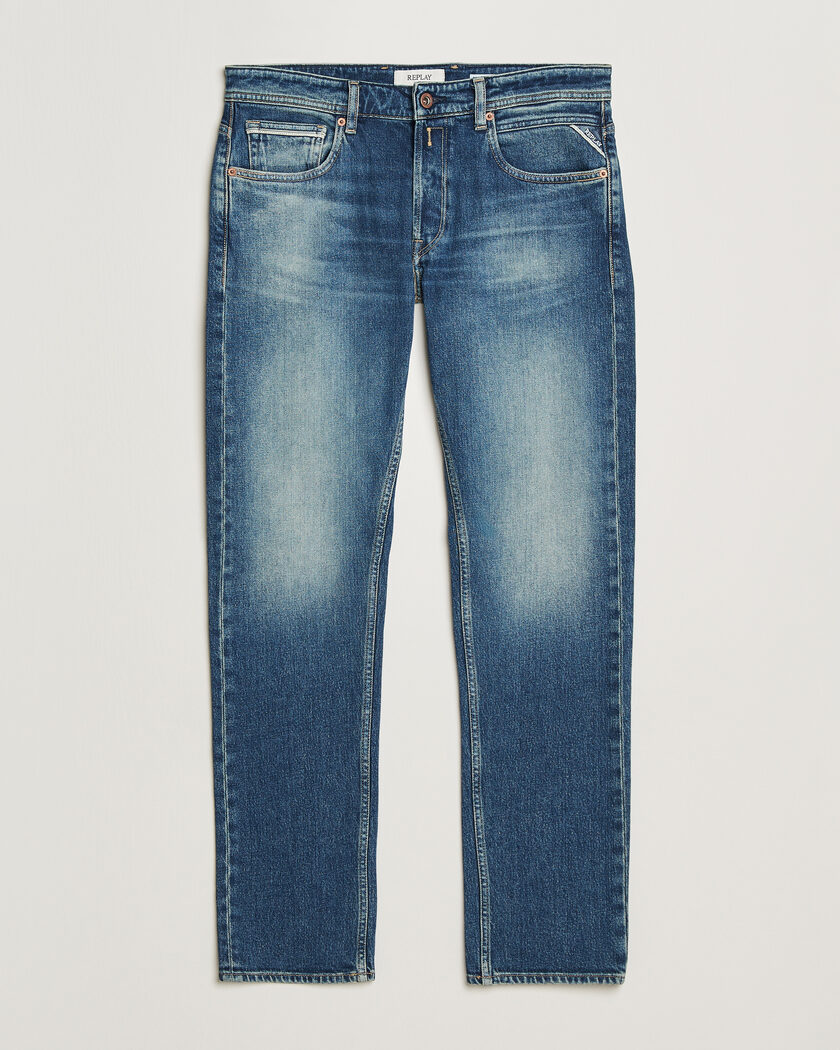 Replay Grover Heritage Original Stretch Jeans Medium Blue – Sininen
