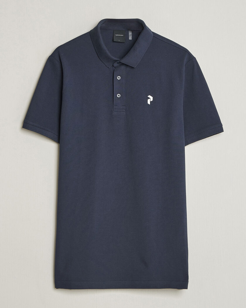 Peak Performance Classic Cotton Polo Blue Shadow – Sininen