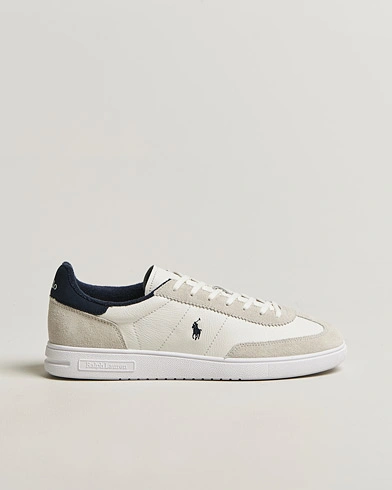 Polo Ralph Lauren Bedford Leather/Suede Sneakers White/Navy – Valkoinen