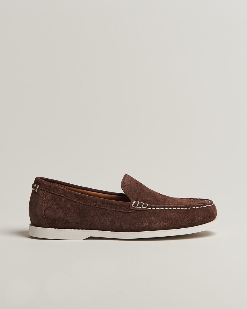 Polo Ralph Lauren Merton Casual Suede Loafers Dark Brown – Ruskea
