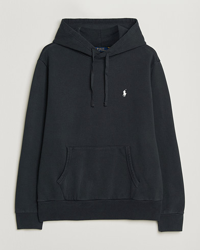 Polo Ralph Lauren Loopback Terry Hoodie Polo Black – Musta