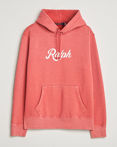 Polo Ralph Lauren Vintage Fleece Logo Hoodie Nantucket Red – Punainen