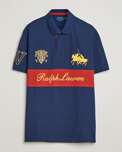 Polo Ralph Lauren Block Striped Polo Newport Navy – Sininen
