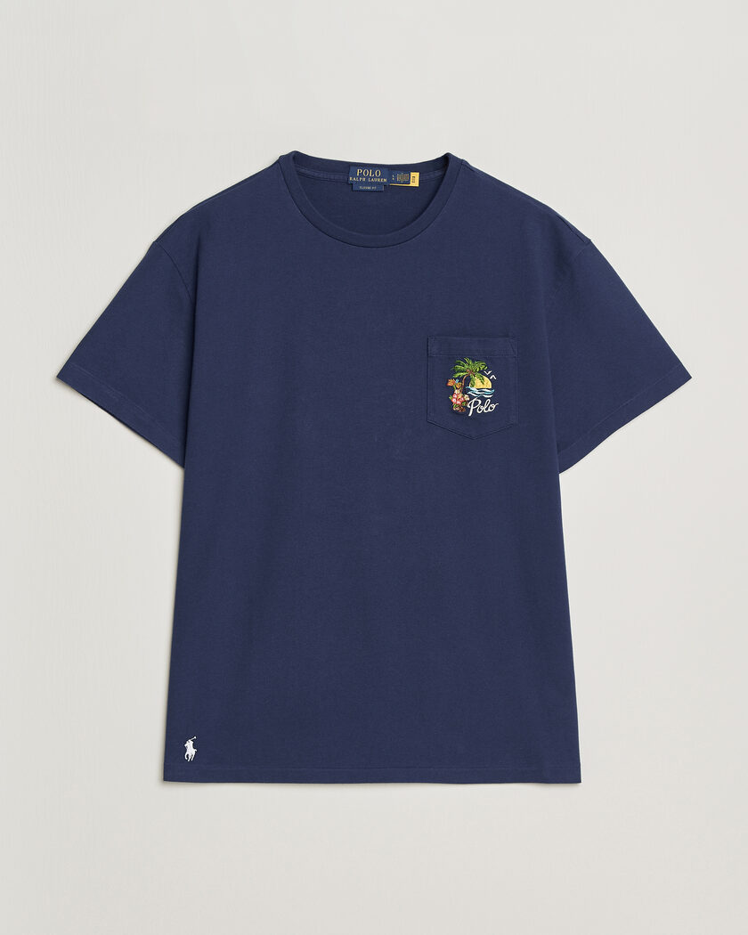 Polo Ralph Lauren Jersey Printed T-Shirt Dark Cobalt – Sininen
