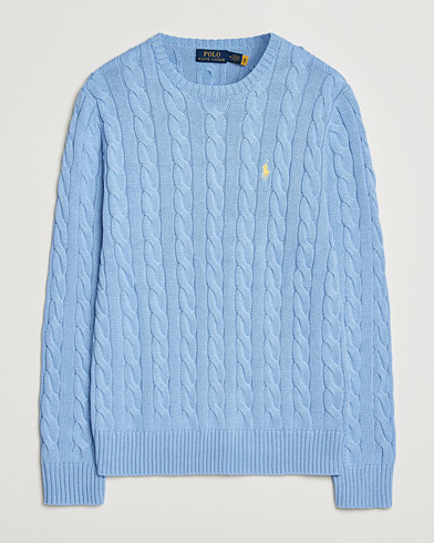 Polo Ralph Lauren Cotton Cable Pullover Austin Blue – Sininen