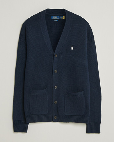 Polo Ralph Lauren Cotton Cardigan Hunter Navy – Sininen
