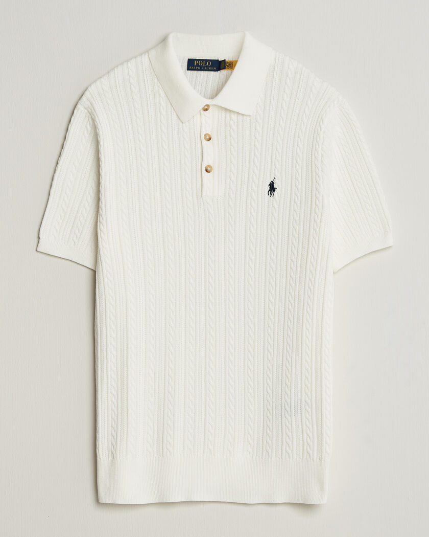 Polo Ralph Lauren Cotton Polo Deckwash White/Navy – Valkoinen