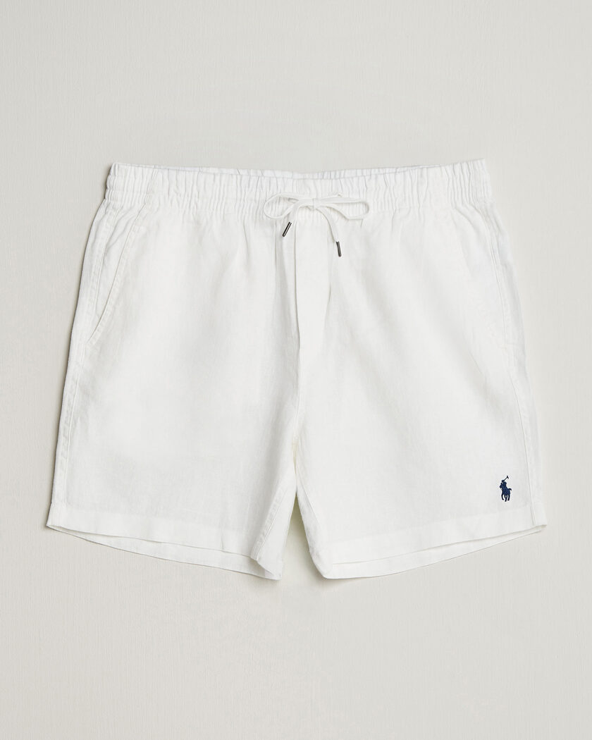 Polo Ralph Lauren Dyed Linen Shorts White – Valkoinen