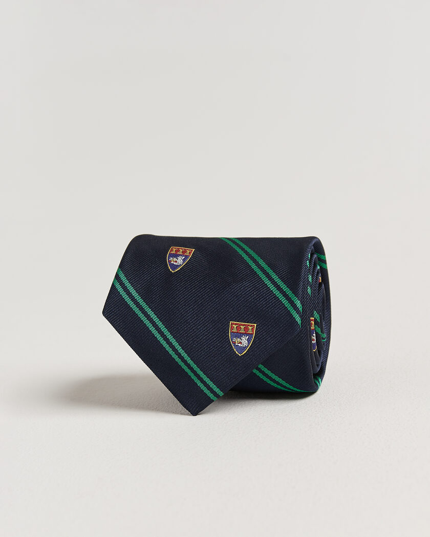 Polo Ralph Lauren Boarshead Club Tie Navy/Green – Sininen