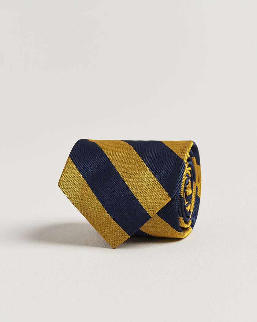 Polo Ralph Lauren Striped Club Tie Navy/Gold – Sininen