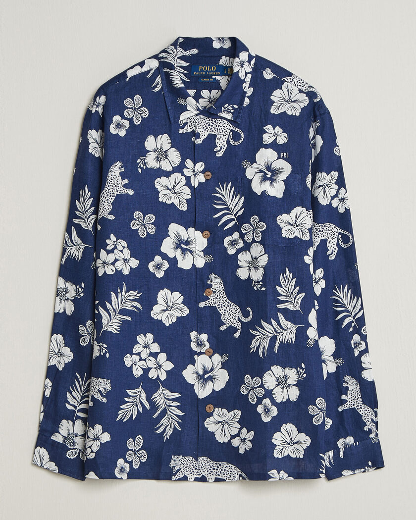 Polo Ralph Lauren Jaguar Camp Shirt Tropical – Sininen