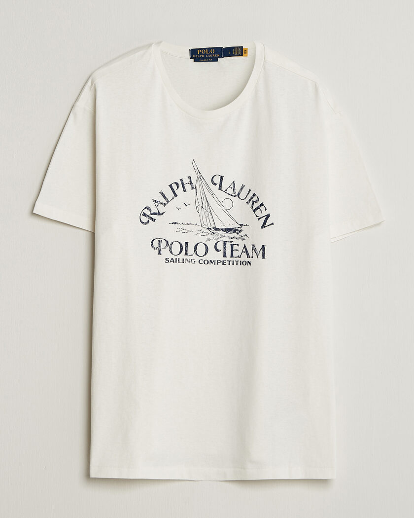 Polo Ralph Lauren Ralph's Beach Club Printed Tee Deckwash White – Valkoinen