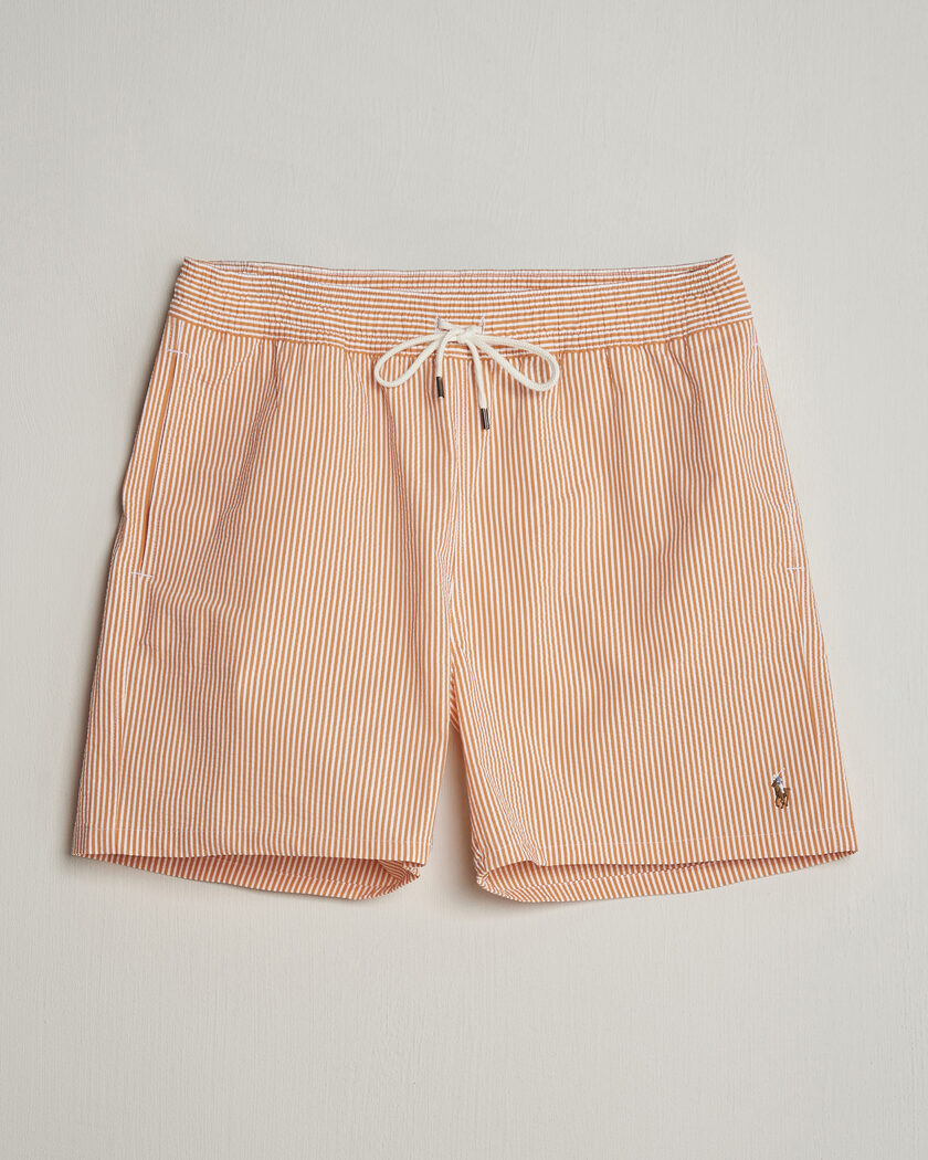 Polo Ralph Lauren Traveler Mid Trunk Seersucker Peach – Oranssi