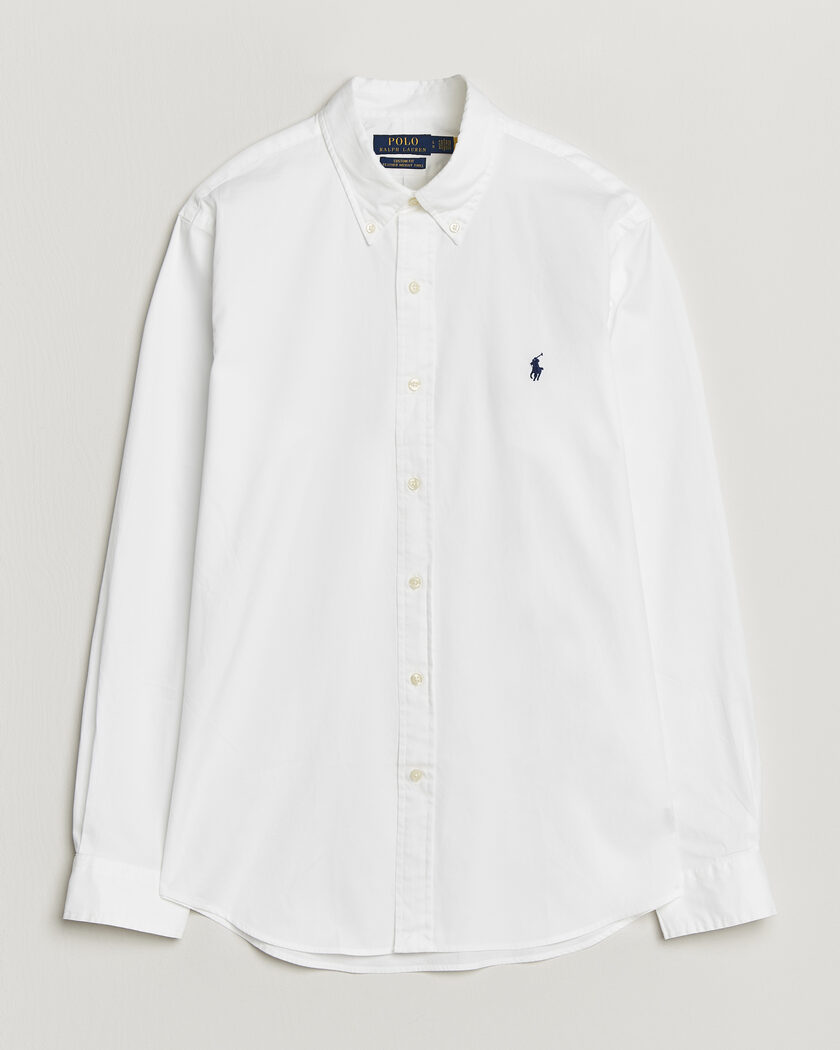 Polo Ralph Lauren Custom Fit Garment Twill Shirt White – Valkoinen