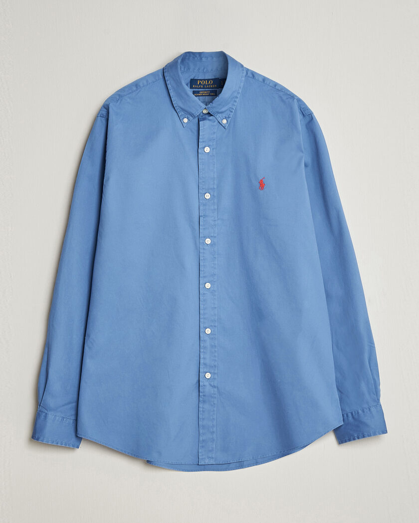 Polo Ralph Lauren Custom Fit Garment Twill Shirt Nimes Blue – Sininen