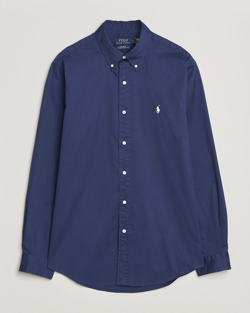 Polo Ralph Lauren Custom Fit Garment Twill Shirt Newport Navy – Sininen