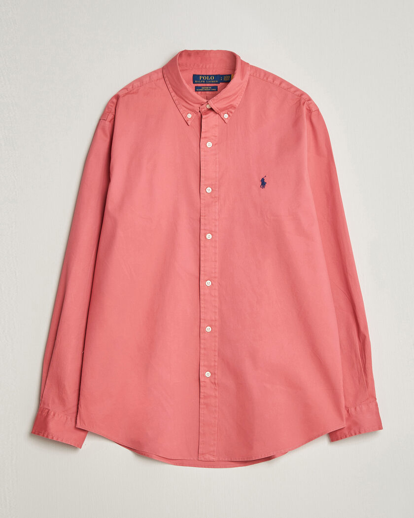 Polo Ralph Lauren Custom Fit Garment Twill Shirt Adirondack Berry – Punainen