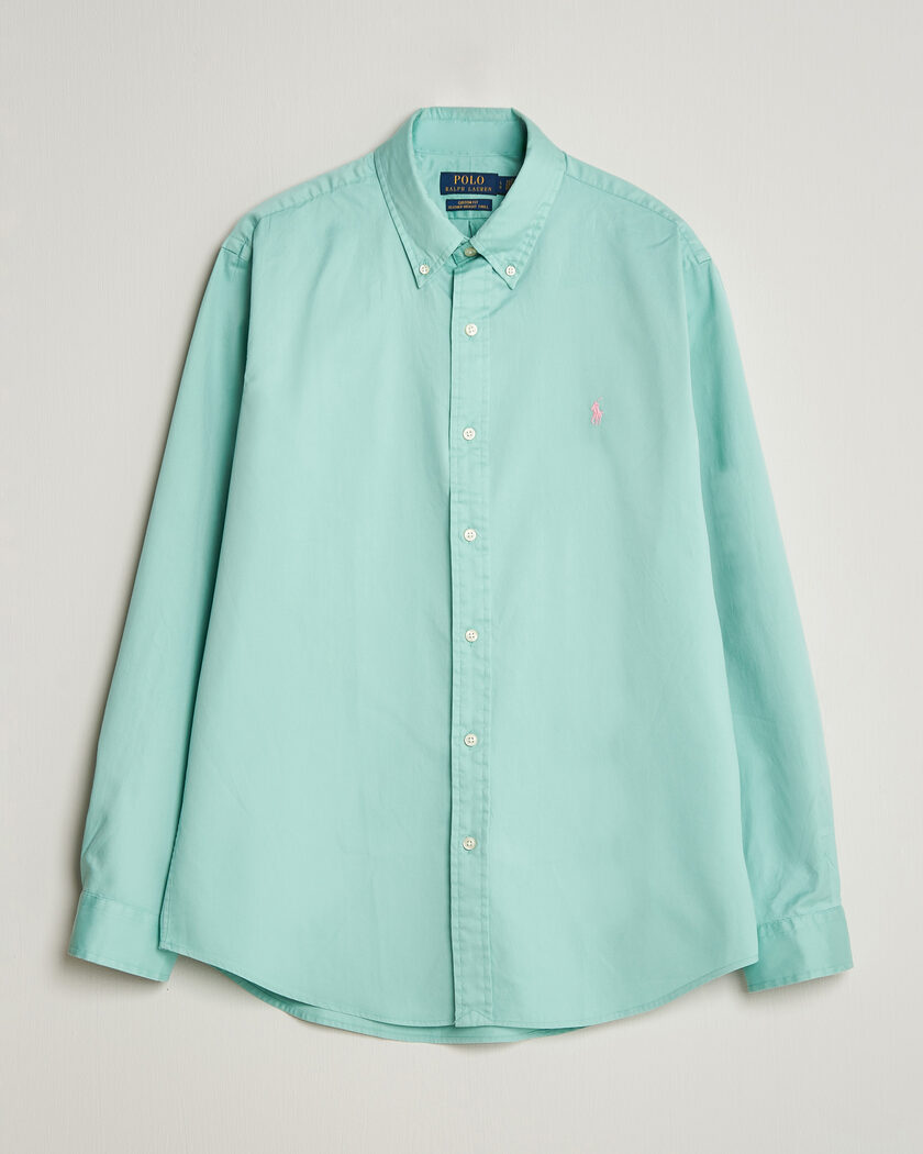 Polo Ralph Lauren Custom Fit Garment Twill Shirt Celadon – Vihreä